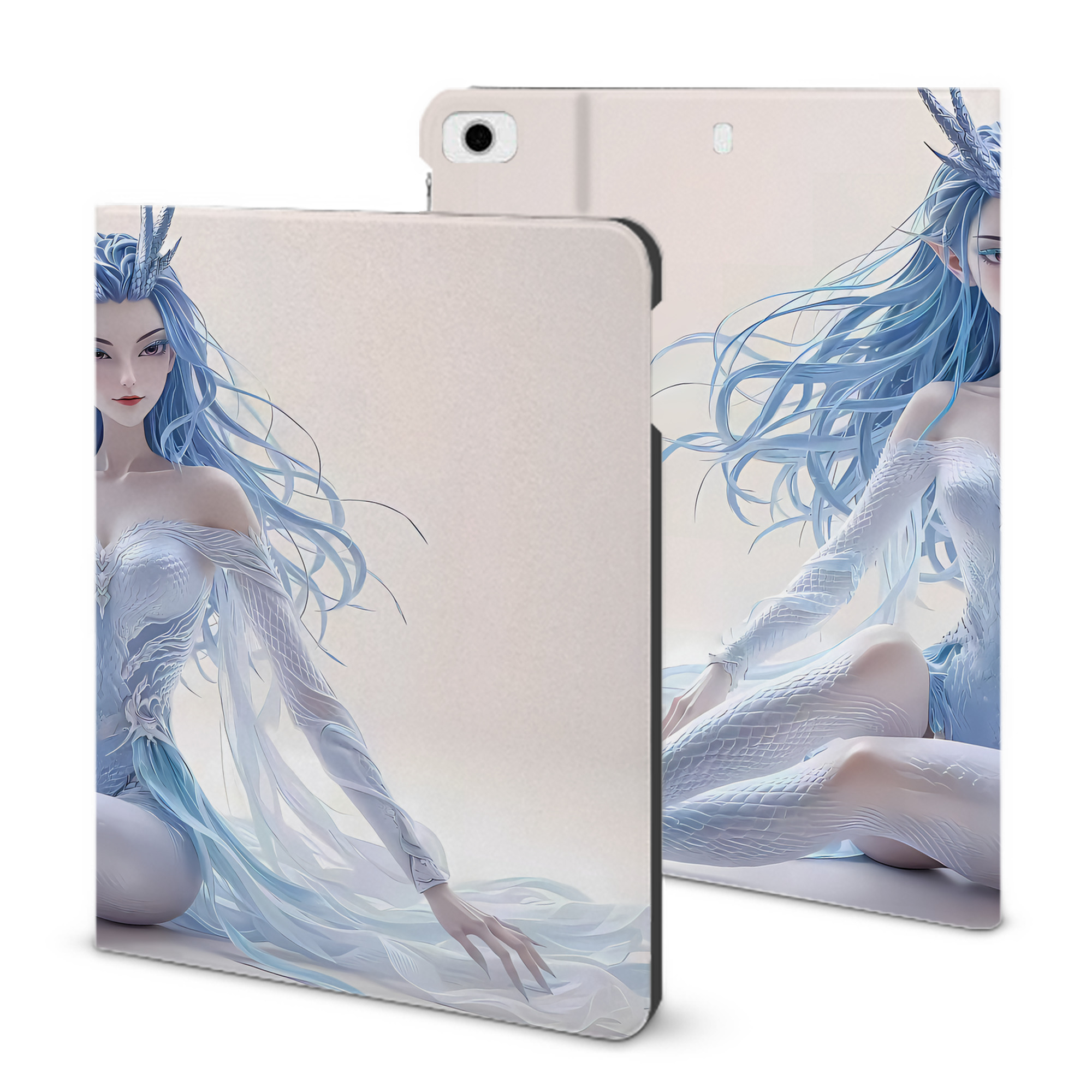 （画像用） Ne Zha 2 ナタ 魔童の大暴れ IPad ケース ブック型 PUレザー TPU 耐衝撃 軽量 薄型 ペン収納なし 全面保護 IPad 各モデル対応